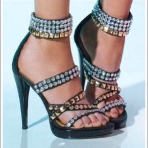 Bebe studded sandal balmain inspired